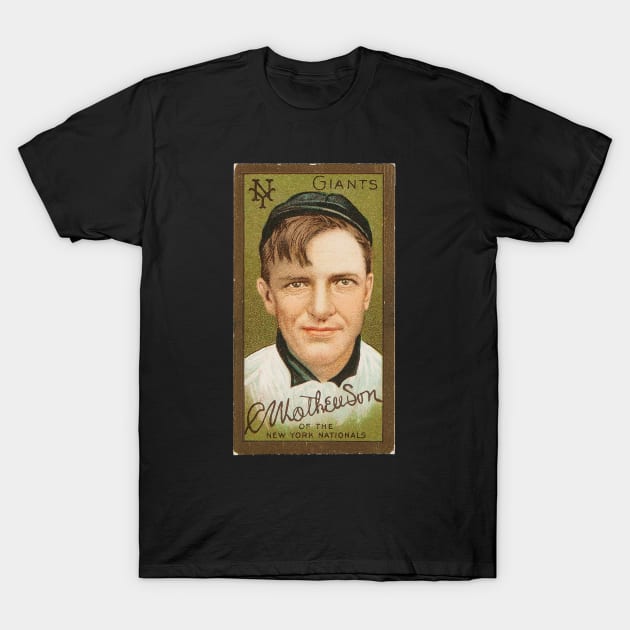 Christy Mathewson 1911 Gold Border T205 T-Shirt by BlackBoxHobby